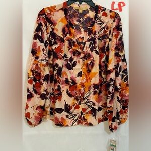 Elegant Floral Print Women's Blouse
